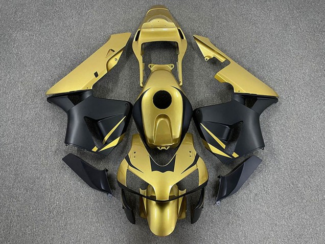 Carénages Moto Honda CBR600RR 2003-2004 - Or Noir Mat