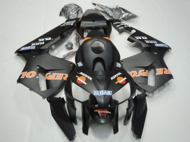 Achetez Carénages Moto Honda CBR600RR 2003-2004 - Noir Mat Orange Repsol