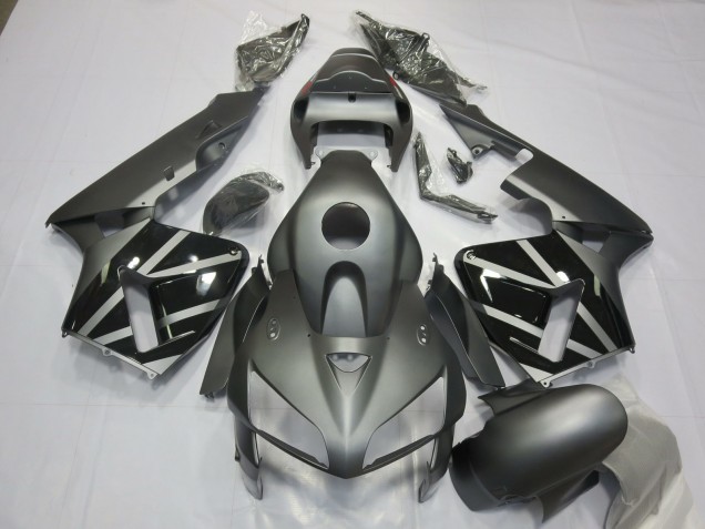 Carénages Moto Honda CBR600RR 2005-2006 - Gris Mat Noir