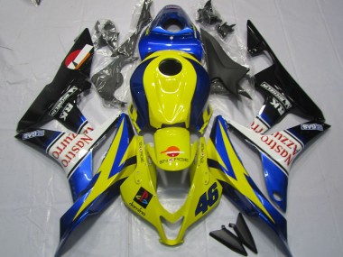 Achetez Carénages Moto Honda CBR600RR 2007-2008 - Jaune Bleu Blanc Noir Brillant Nastro Azzurro