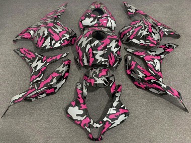 Achetez Carénages Moto Honda CBR600RR 2009-2012 - Rose Argent Camouflage