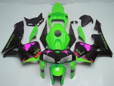 Achetez Carénages Moto Honda CBR600RR 2005-2006 - Rose Splatter on Vert