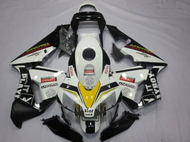 Achetez Carénages Moto Honda CBR600RR 2003-2004 - Blanc Jaune Noir Brillant Playboy Style