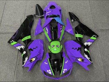 Achetez Carénages Moto Honda CBR600RR 2013-2023 - Violet Vert Bleu Noir Brillant Requin