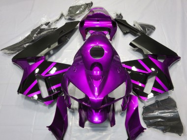Achetez Carénages Moto Honda CBR600RR 2005-2006 - Violet Noir Brillant Design