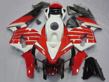 Achetez Carénages Moto Honda CBR600RR 2005-2006 - Blanc Rouge Noir Large Bande