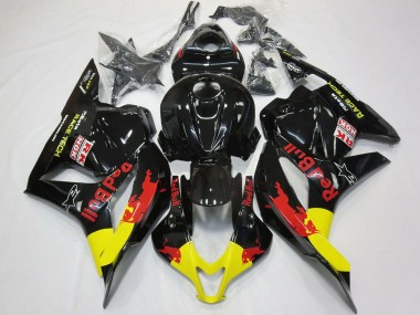 Achetez Carénages Moto Honda CBR600RR 2009-2012 - Noir Brillant Jaune Red Bull