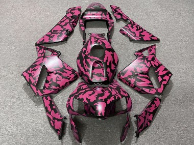 Achetez Carénages Moto Honda CBR600RR 2003-2004 - Rouge Noir Camouflage