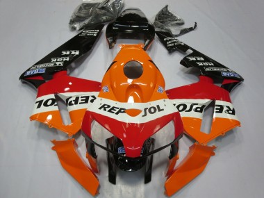 Achetez Carénages Moto Honda CBR600RR 2005-2006 - Orange Blanc Rouge Noir Brillant Repsol