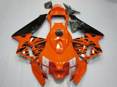 Achetez Carénages Moto Honda CBR600RR 2003-2004 - Orange Noir Brillant Tribal
