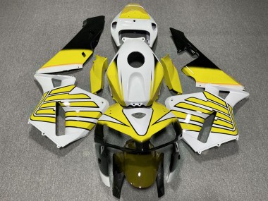 Achetez Carénages Moto Honda CBR600RR 2005-2006 - Jaune Blanc Ailes
