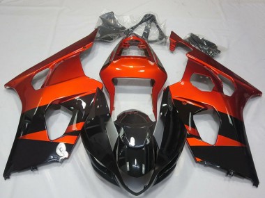 Achetez Carénages Moto Suzuki GSXR 1000 2003-2004 - Burnt Orange Noir Brillant
