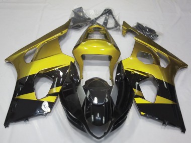 Achetez Carénages Moto Suzuki GSXR 1000 2003-2004 - Jaune Noir Brillant
