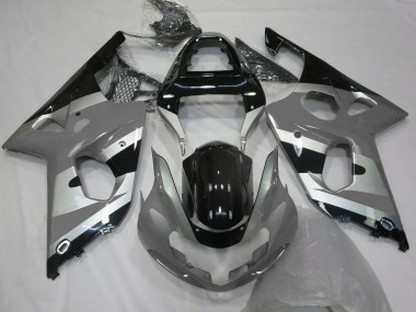 Achetez Carénages Moto Suzuki GSXR 1000 2000-2002 - Gris Argent Noir Brillant OEM Style