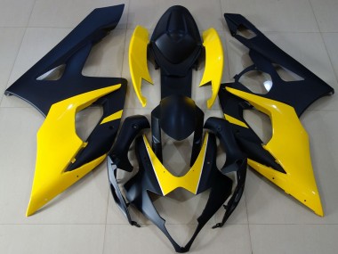 Achetez Carénages Moto Suzuki GSXR 1000 2005-2006 - Noir Mat Jaune