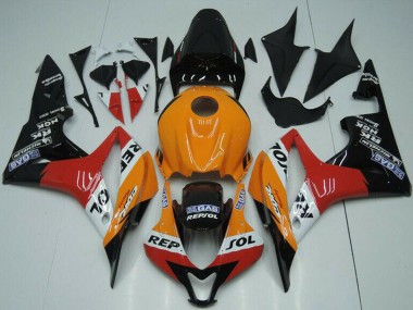Achetez Kits Carénage Moto ABS Honda CBR600RR 2007-2008 - Orange Blanc Rouge Noir Brillant Repsol