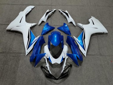 Achetez Carénage Moto Suzuki GSXR 600 / GSXR 750 2011-2024 - Blanc Bleu