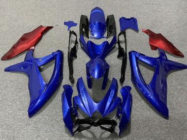 Achetez Carénages Moto Suzuki GSXR 600 / GSXR 750 2008-2010 - Bleu Rouge