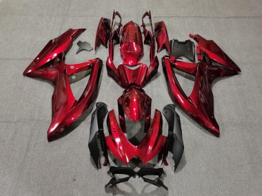 Achetez Carénages Moto Suzuki GSXR 600 / GSXR 750 2008-2010 - Bonbon Rouge Noir
