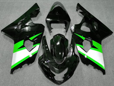 Achetez Carénages Moto Suzuki GSXR 600 / GSXR 750 2004-2005 - Noir Brillant Vert Blanc