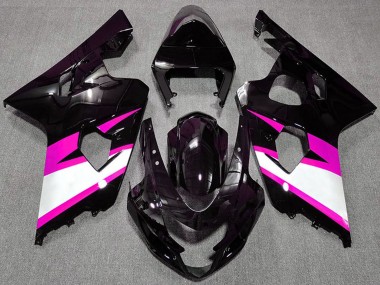 Achetez Carénages Moto Suzuki GSXR 600 / GSXR 750 2004-2005 - Noir Brillant Rose Blanc