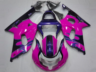 Achetez Carénages Moto Suzuki GSXR 600 / GSXR 750 2001-2003 - Rose Bleu Brillant