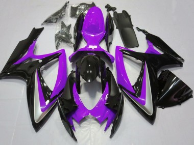 Achetez Carénages Moto Suzuki GSXR 600 / GSXR 750 2006-2007 - Violet Noir Brillant