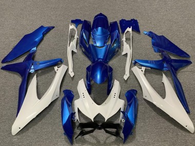 Achetez Carénages Moto Suzuki GSXR 600 / GSXR 750 2008-2010 - Blanc Bleu