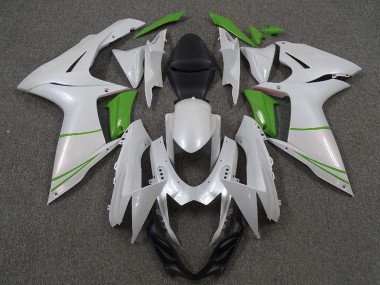 Achetez Carénages Moto Suzuki GSXR 600 / GSXR 750 2011-2024 - Blanc Vert Perle