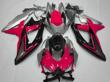 Achetez Carénages Moto Suzuki GSXR 600 / GSXR 750 2008-2010 - Argent Rouge Noir Brillant