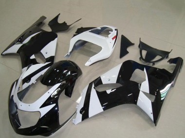 Achetez Carénages Moto Suzuki GSXR 600 / GSXR 750 2001-2003 - Blanc Noir Brillant