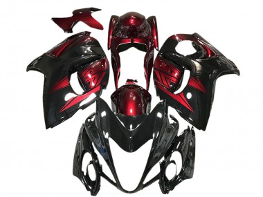Achetez Carénages Moto Suzuki GSXR 1300 2008-2020 - Noir Brillant Rouge Foncé
