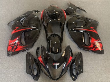 Achetez Carénages Moto Suzuki GSXR 1300 2008-2020 - Noir Brillant Rouge Logo