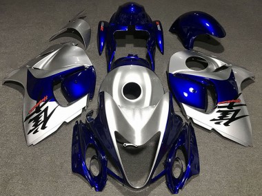 Achetez Carénages Moto Suzuki GSXR 1300 2008-2020 - Argent Brillant Bleu