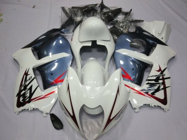 Achetez Carénages Moto Suzuki GSXR 1300 1996-2007 - Blanc Bleu Poussiéreux