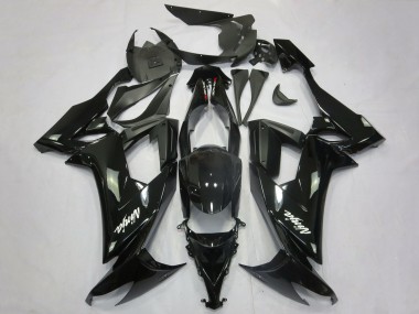 Achetez Carénages Moto Kawasaki ZX10R 2008-2010 - Noir Brillant Noir Mat Blanc Décalque