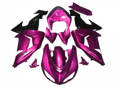 Achetez Carénages Moto Kawasaki ZX10R 2006-2007 - Rose Noir Brillant