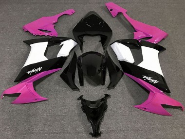 Achetez Carénages Moto Kawasaki ZX10R 2008-2010 - Rose Brillant Noir Blanc