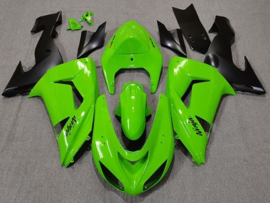 Achetez Carénages Moto Kawasaki ZX10R 2006-2007 - Vert Noir Mat