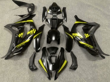 Achetez Carénages Moto Kawasaki ZX10R 2016-2020 - Noir Mat Jaune Ninja