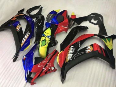 Achetez Carénages Moto Kawasaki ZX10R 2016-2020 - Rouge Bleu Jaune Noir Requin