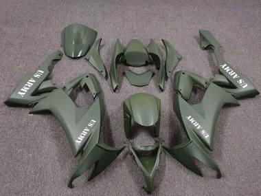 Achetez Carénages Moto Kawasaki ZX10R 2008-2010 - US Vert Armée