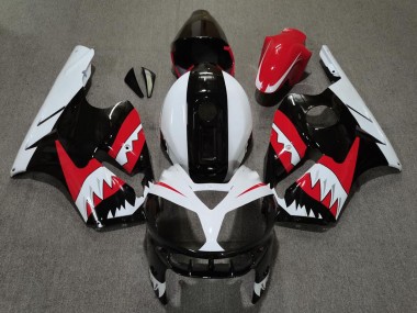 Achetez Carénages Moto Kawasaki ZX12R 2002-2006 - Rouge Noir Blanc Requin