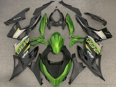 Achetez Carénages Moto Kawasaki Ninja 400 2018-2024 - Vert Noir Or OEM Style