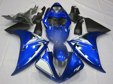 Achetez Carénages Moto Yamaha R1 2012-2014 - Bleu Blanc Noir Mat