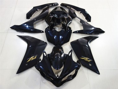 Achetez Carénages Moto Yamaha R1 2007-2008 - Noir Brillant Bleu Foncé Or Décalque