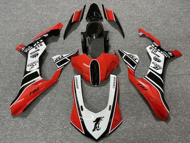 Achetez Carénages Moto Yamaha R1 2015-2019 - Blanc Rouge Noir Brillant Motul YSP