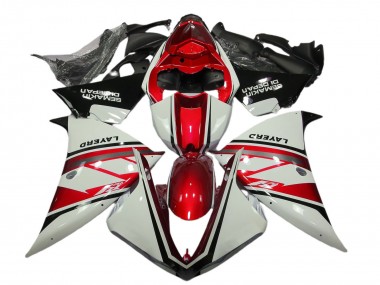 Achetez Carénages Moto Yamaha R1 2012-2014 - Blanc Rouge Noir Layerd Semakin Didepan