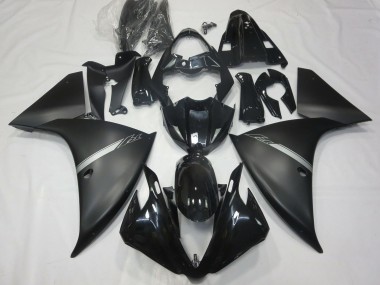 Achetez Carénages Moto Yamaha R1 2012-2014 - Noir Brillant Noir Mat Argent