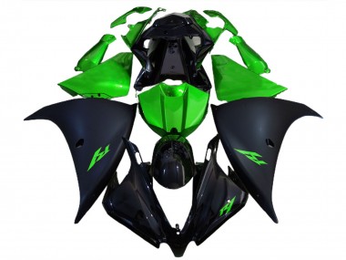 Achetez Carénages Moto Yamaha R1 2012-2014 - Noir Brillant Noir Mat Vert